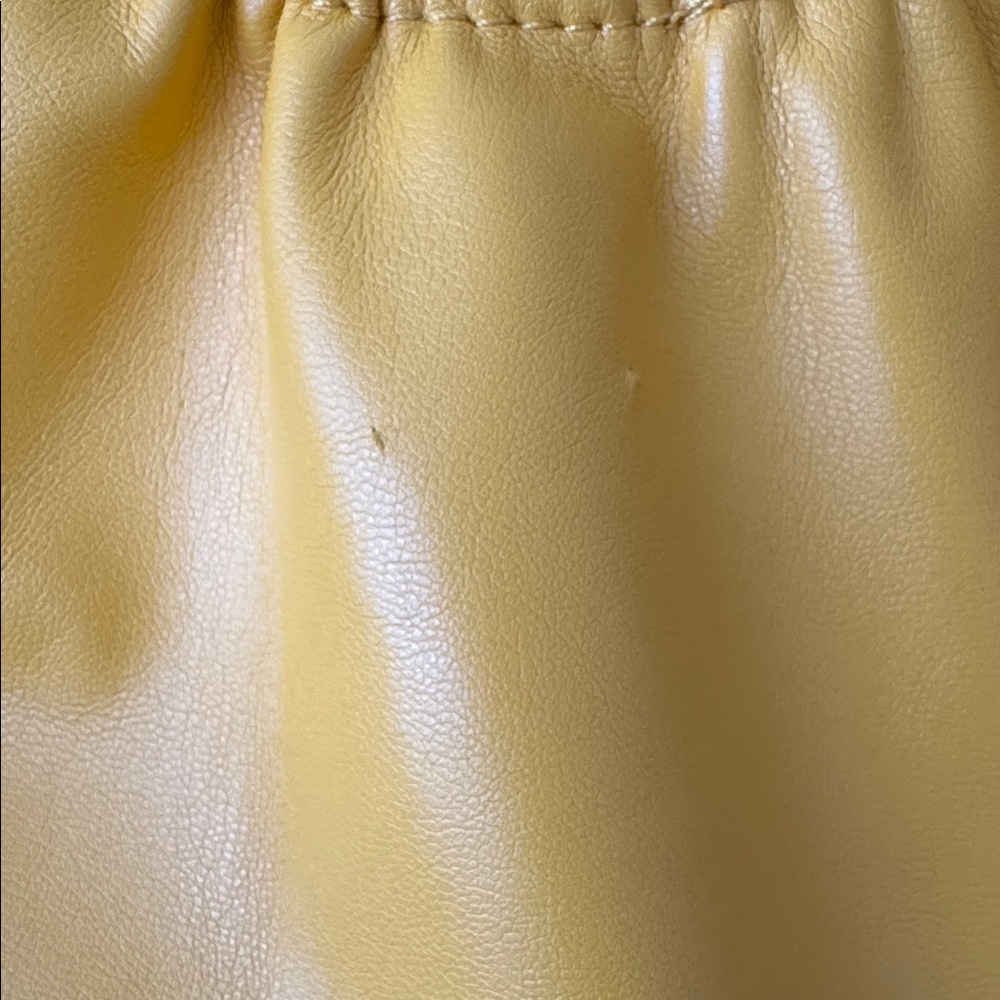 Vibrant Yellow Ruched Handbag - Picture 2 of 2